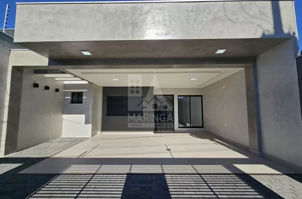 Casa NOVA com PISCINA para venda, 3 quartos sendo 1 suíte com closet, Jardim Espanha, Maringá PR