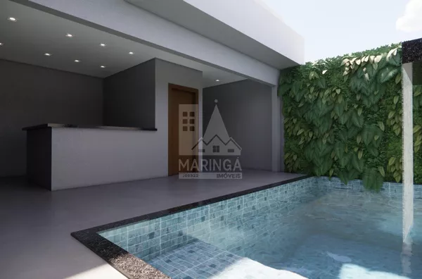 Casa em FASE DE OBRAS para venda com 3 quartos sendo 1 suíte, piscina, Jardim Espanha, Maringá PR