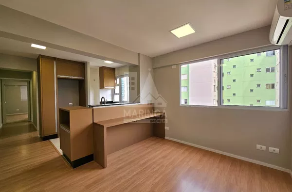 Apartamento SEMI MOBILIADO  vista para CATEDRAL a venda, 2 quartos sendo 1 suíte,  Zona 01, Maringá PR