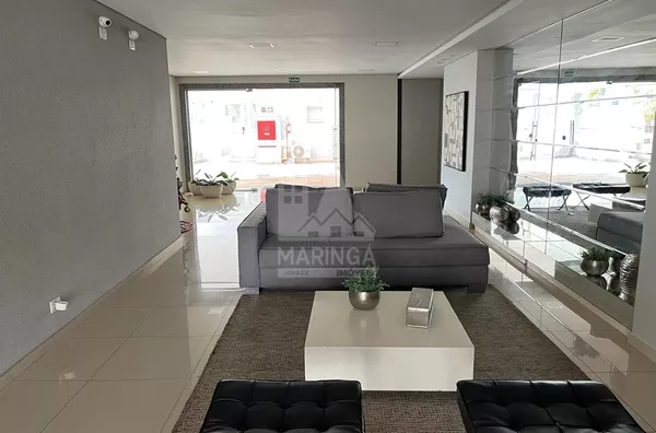 hall 2 Apartamento MOBILIADO a venda, 3 quartos (1 suíte) Vila Cleópatra, Maringá PR - Edifício Solar do Bosque