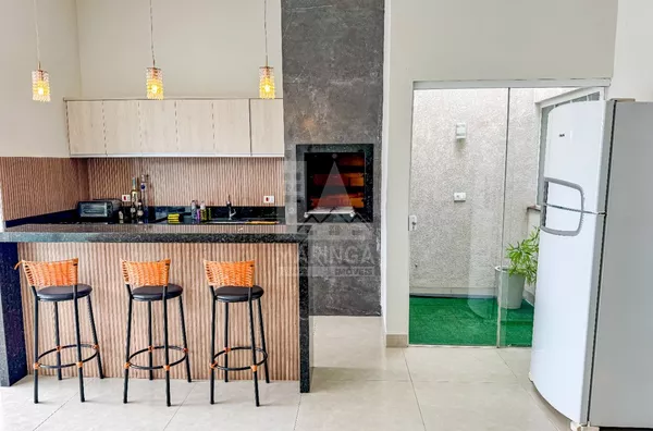 Casa nova e mobiliada a venda em Porto Rico com piscina, suíte, cozinha gourmet, churrasqueira , Jd Bela Vista