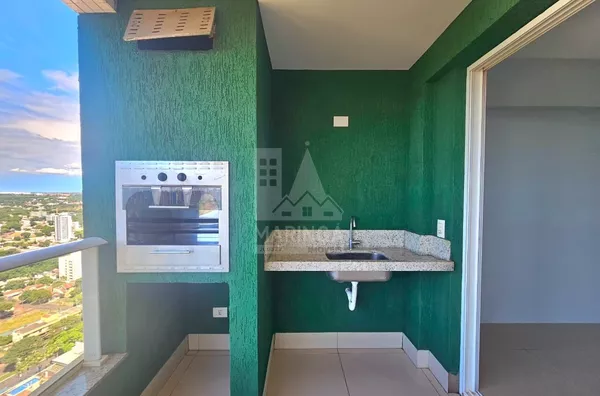 churrasqueira Apartamento a venda, 2 suítes, Vila Bosque, Maringá PR - CENARIUM RESIDENCE