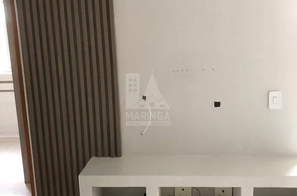 Interna do apartamento semi mobiliado de 2 quartos em Mandaguaçu