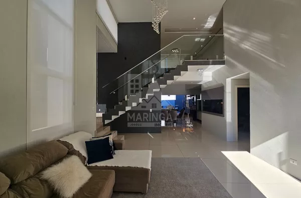 Sobrado MOBILIADO & DECORADO a venda, 3 suítes (sendo 1 Máster) Parque Pioneiros, Sarandi PR - Condomínio OURO VERDE