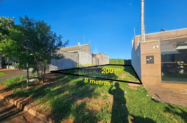Terreno 200m² plano pronto para construir a venda, Jardim Arezzo, Maringá PR 