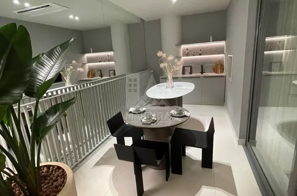 lado churrasqueira sacada do apartamento decorado