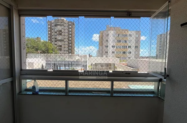 sacada 2 Apartamento MOBILIADO a venda, 3 quartos (1 suíte) Vila Cleópatra, Maringá PR - Edifício Solar do Bosque