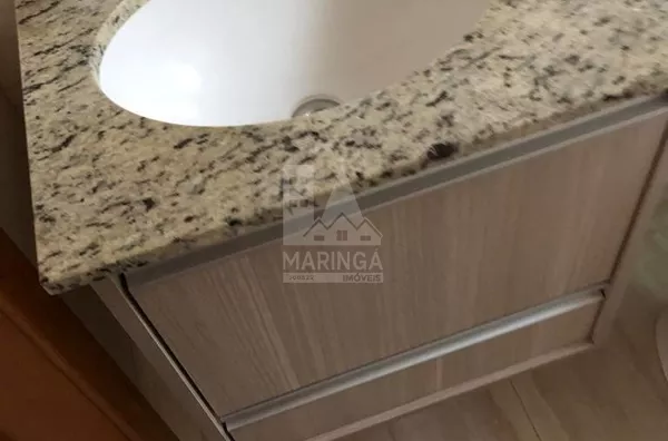 Gabinete do apartamento semi mobiliado de 2 quartos em Mandaguaçu