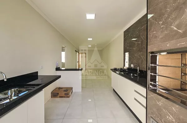 Área gourmet da casa de 3 quartos (1 suíte) Parque Hortência