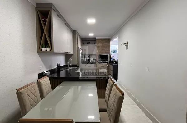 Casa MOBILIADA para venda, 3 quartos sendo 1 suíte, Jardim Higienópolis, Maringá PR, estuda permuta