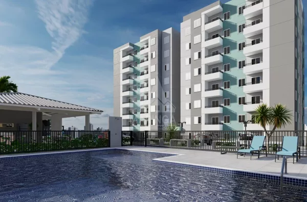 Piscina do residencial Bellus em Maringá