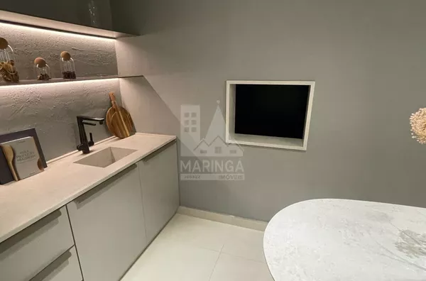 churrasqueira do apartamento decorado