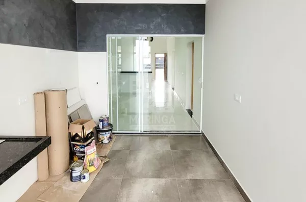 Área de serviço da casa nova com 3 quartos (1 suíte) no Jardim Oásis