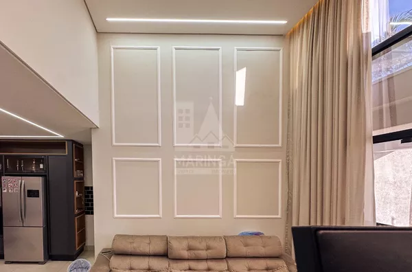 Sancas da casa semi mobiliada com 3 quartos na região do Cidade Alta em Maringá