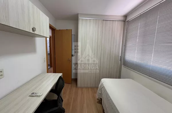 quarto 2 foto 2 Apartamento MOBILIADO a venda, 3 quartos (1 suíte) Vila Cleópatra, Maringá PR - Edifício Solar do Bosque