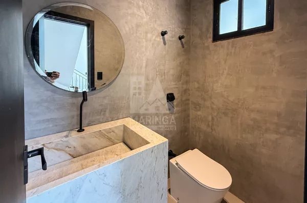 Sobrado de alto padrão de 4 quartos no Jardim Iguaçu em Maringá