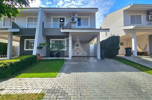 Sobrado MOBILIADO com PISCINA no Condomínio HANNOVER a venda, 3 quartos (1 suíte com closet), Jardim Tropical, Maringá PR