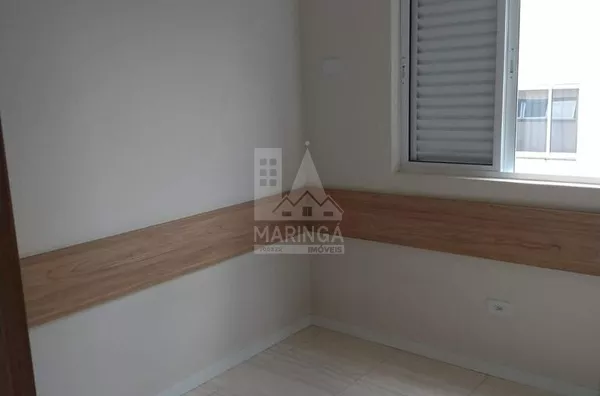 Quarto do apartamento semi mobiliado de 2 quartos em Mandaguaçu