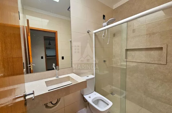 Banheiro da casa semi mobiliada 3 quartos (1 suíte) Jd. Dias II