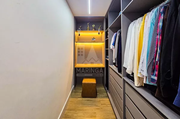 EVIDENCE | PLAENGE - Apartamento MOBILIADO e DECORADO a venda, 3 suítes, Zona 03, Maringá PR - PORTEIRA FEHCADA - Foto 27