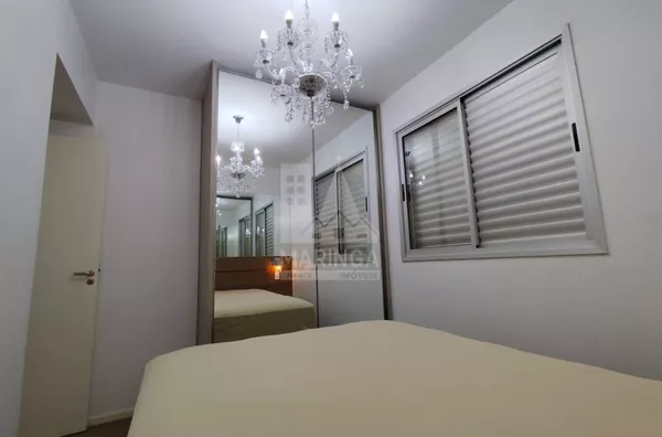 Quarto planejado do apartamento mobiliado a venda no condomínio Brisas Bella Citta na Zona 08