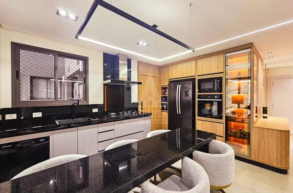 EVIDENCE | PLAENGE - Apartamento MOBILIADO e DECORADO a venda, 3 suítes, Zona 03, Maringá PR - PORTEIRA FEHCADA - Foto 11