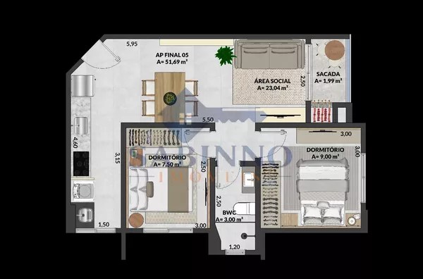 Apartamento para venda 2 Quartos, São Ludgero - Foto 8