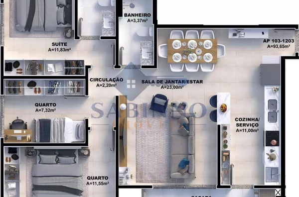 Apartamento para venda 2 quarto(s) pedra branca palhoça - Foto 10