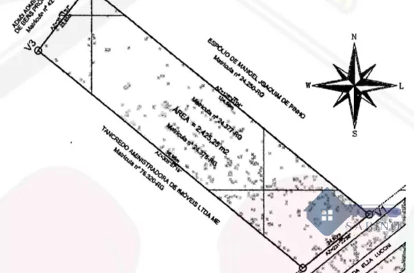 Terreno para venda com 2.425,25 m2,  Ponte Do Imaruim, Palhoça