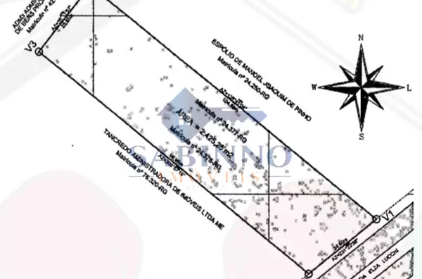 Terreno para venda com 2.425,25 m2,  Ponte Do Imaruim, Palhoça - Foto 1