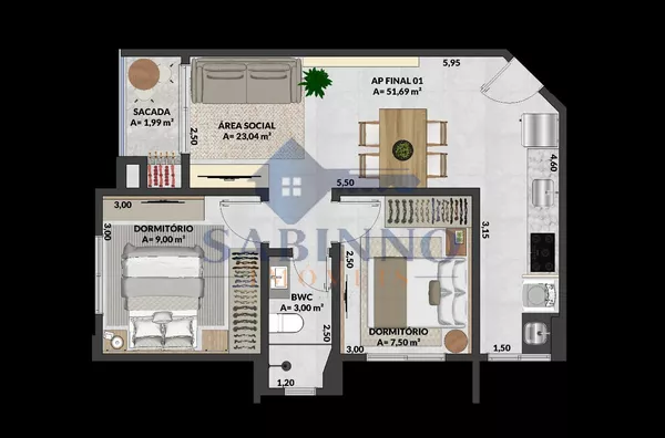 Apartamento para venda 2 Quartos, São Ludgero - Foto 11