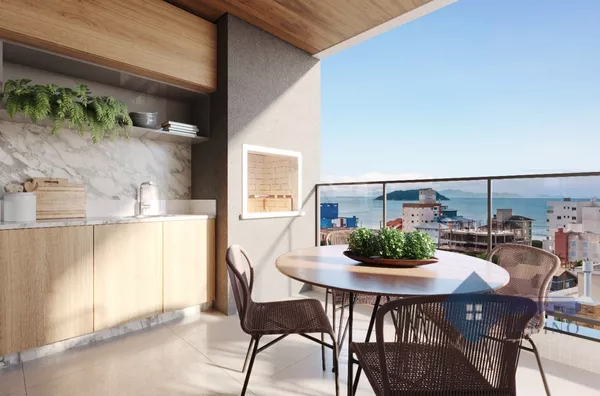 Apartamento de 02 Quarto(s), 01 Suíte, a 100 metros do mar, a Venda na Praia de Palmas em Governador Celso Ramos SC