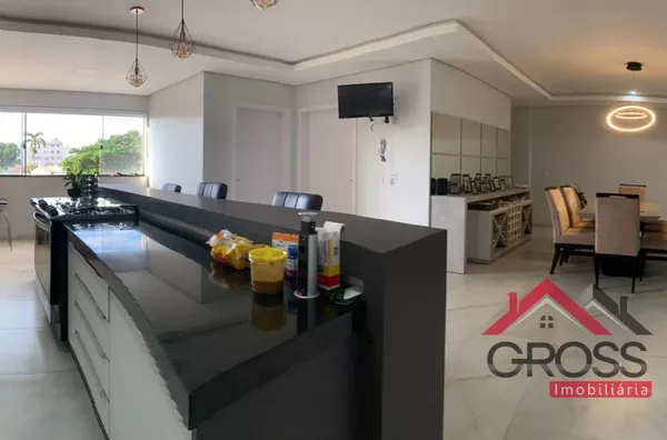 Apartamento com 190m² privativo, mobiliado com móveis planejados - Centro de Capanema