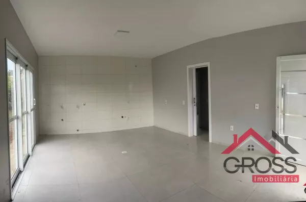 Imóvel a venda medindo 70m², contendo 2 quartos, sala, cozinha, banheiro, toda em laje, aberturas em alumínio, terreno de 369,38m² (17,27x27,96), localizado no Loteamento Atlântico I, em Capanema Paraná. 