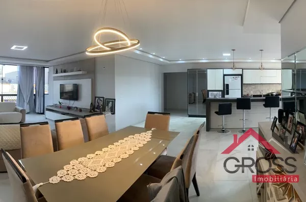 Apartamento a venda medindo 190m², contendo móveis planejados, 1 suíte com closet, 1 suíte e mais 1 quarto, 2 vagas de garagem. Localizado no Centro de Capanema Pr.  