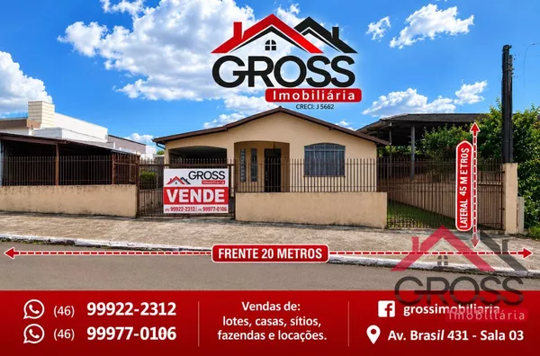 Casa para venda, 3 quarto(s),  Centro, Capanema Pr - Foto 1