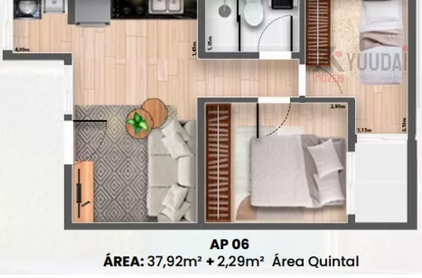 Apartamento para venda, 2 quarto(s),  Jardim Coimbra, São Paulo