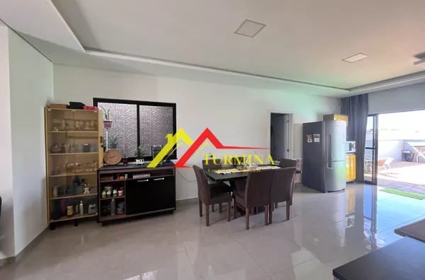 Sala Jantar/Cozinha e espaço gourmet integrados 