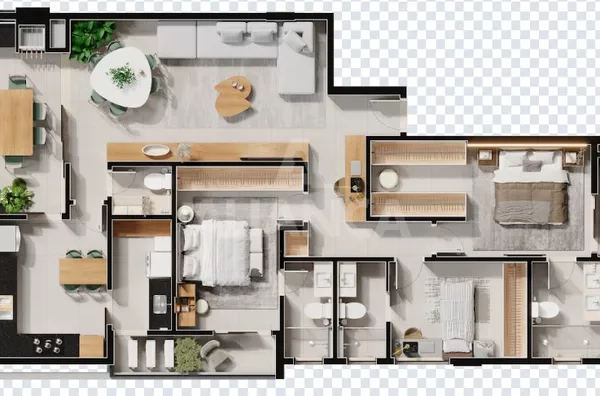 Apartamento para venda 3 suítes loteamento vale dos vinhedos uberlândia