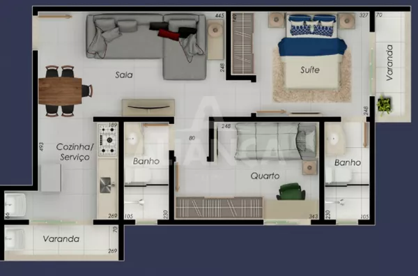 Apartamento para venda 2 quartos santa mônica uberlândia