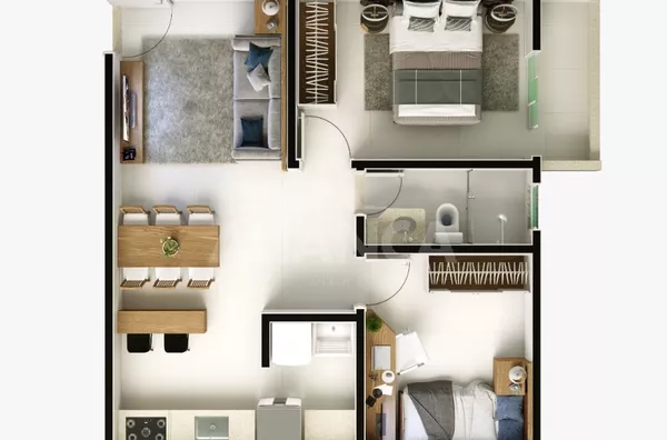 Apartamento para venda 2 quarto(s) pampulha uberlândia