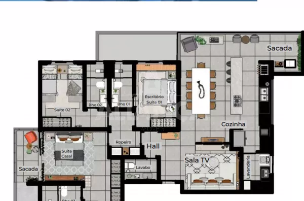 Apartamento para venda 3 suítes patrimônio uberlândia