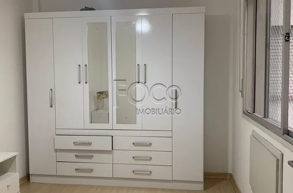Apartamento de 1 dormitório mobiliado, elev e port