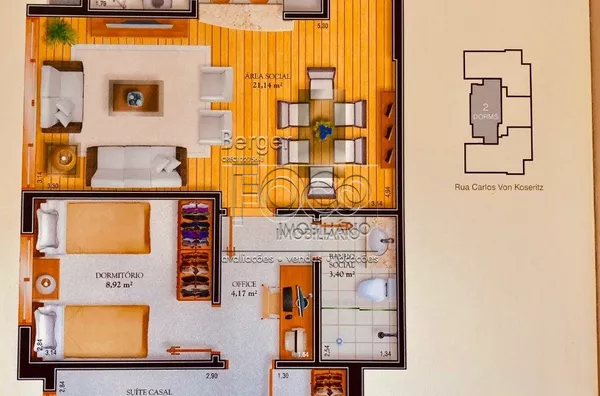 Apartamento para venda 2 dorm. e vaga São João Porto Alegre, 82m²