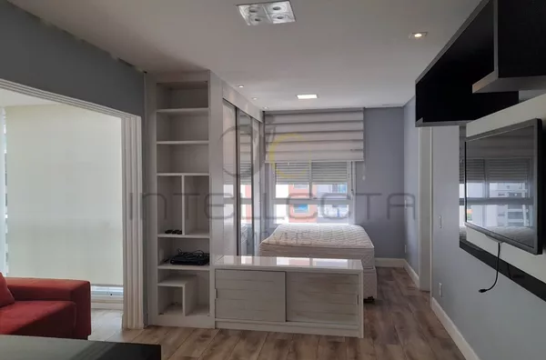 Apartamento para aluguel, mobiliado, 1 quarto integrado, sacada, 1 vaga de garagem - Vila Mariana, São Paulo