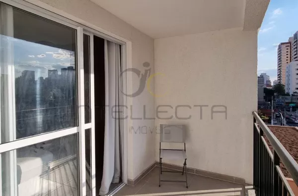 Studio mobiliado para aluguel, 1ª locação, ar condicionado, sacada - Vila Mariana, São Paulo