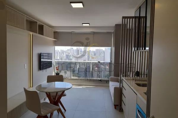 Apartamento mobiliado para aluguel, 1ª locação, 1 quarto, ar condicionado, 1 vaga  - Vila Mariana, São Paulo