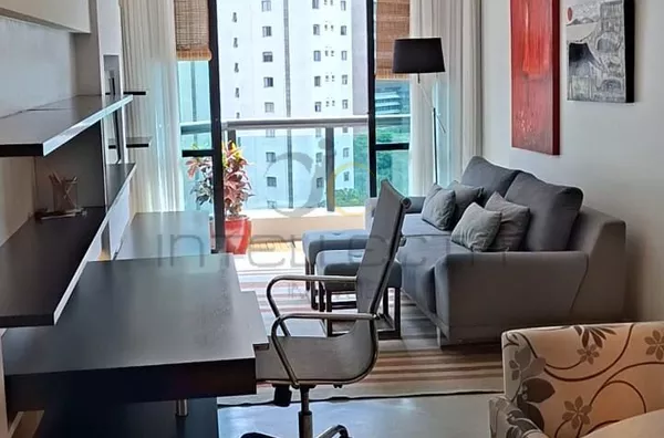 Apartamento para aluguel, mobiliado, 1 quarto, ar condicionado, sacada, 1 vaga - Bela Vista, São Paulo