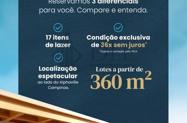 Terreno para venda,  Jardim Myrian Moreira Da Costa, Campinas