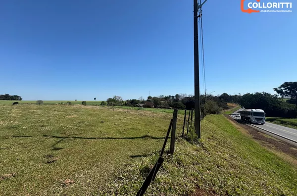 Terreno para venda de frente para Rodovia na Linha Sertaneja em Realeza